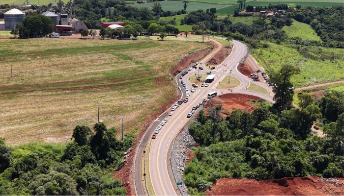 Foto - Assessoria PR-471: Novo acesso a Três Barras do PR é entregue e põe fim a espera de mais de 30 anos